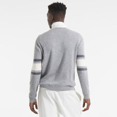 Toronto Maple Leafs Todd Snyder by Fanatics Cashmere Crew Sweater - Athletic Heather Gray