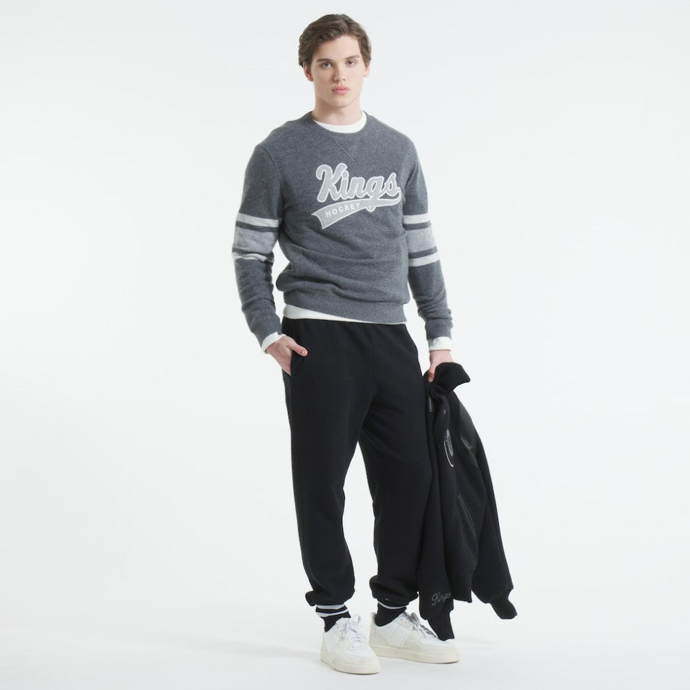 Los Angeles Kings Todd Snyder by Fanatics Cashmere Crew Sweater - Heather Gray