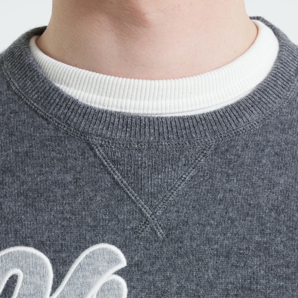 Los Angeles Kings Todd Snyder by Fanatics Cashmere Crew Sweater - Heather Gray