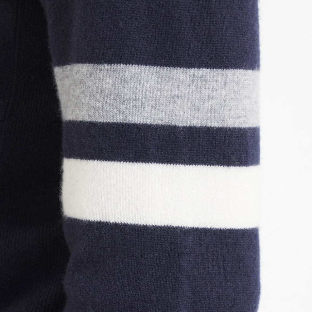 Edmonton Oilers Todd Snyder by Fanatics Cashmere Hooded Sweater - Navy
