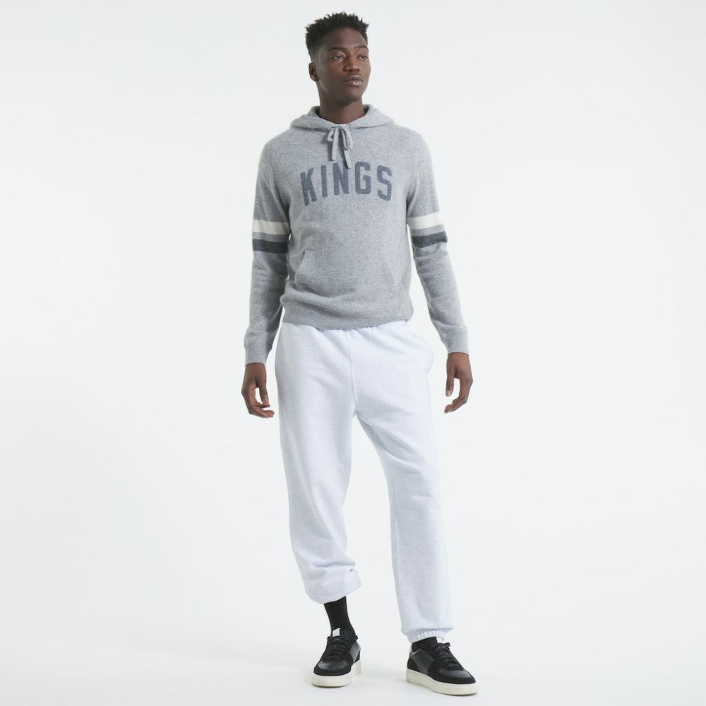 Los Angeles Kings Todd Snyder by Fanatics Cashmere Hooded Sweater - Athletic Heather Gray