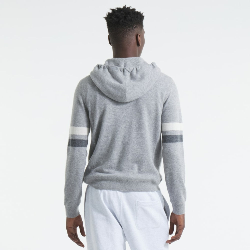 Los Angeles Kings Todd Snyder by Fanatics Cashmere Hooded Sweater - Athletic Heather Gray