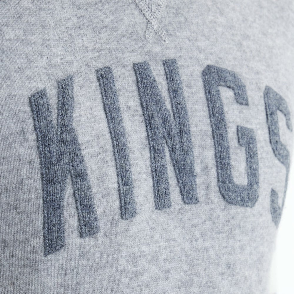 Los Angeles Kings Todd Snyder by Fanatics Cashmere Hooded Sweater - Athletic Heather Gray