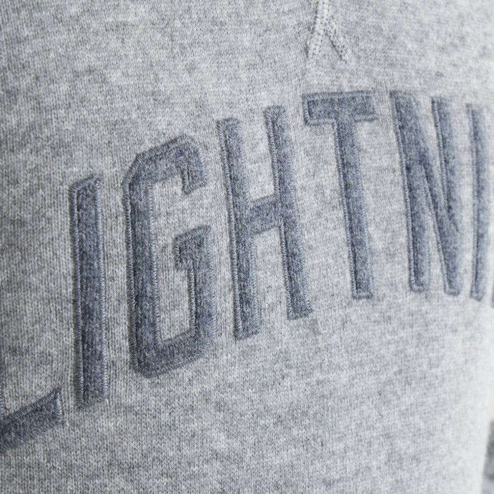 Tampa Bay Lightning Todd Snyder by Fanatics Cashmere Hooded Sweater - Athletic Heather Gray