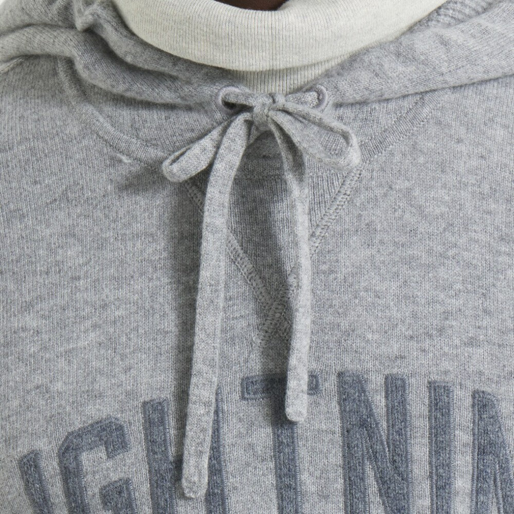 Tampa Bay Lightning Todd Snyder by Fanatics Cashmere Hooded Sweater - Athletic Heather Gray