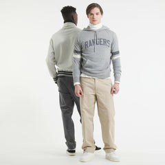 New York Rangers Todd Snyder by Fanatics Cashmere Hooded Sweater - Athletic Heather Gray