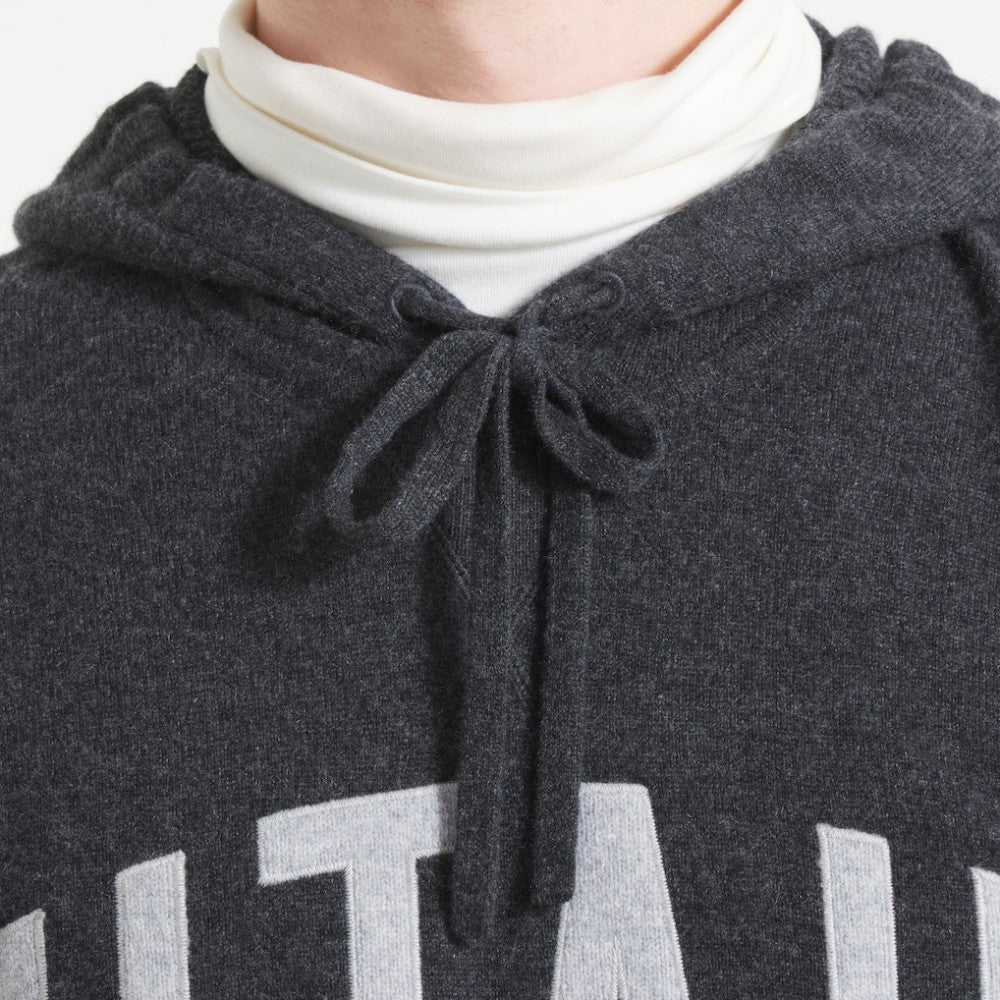 Utah Mammoth Todd Snyder by Fanatics Cashmere Hooded Sweater - Heather Black