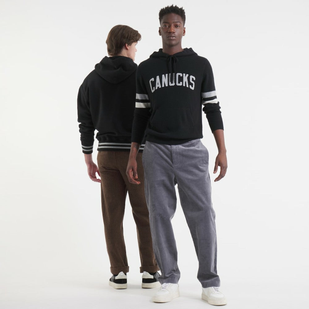 Vancouver Canucks Todd Snyder by Fanatics Cashmere Hooded Sweater - Black