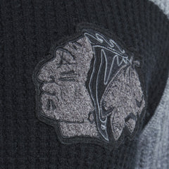 Chicago Blackhawks Todd Snyder by Fanatics Cashmere Rugby Sweater - Dark Heather Gray