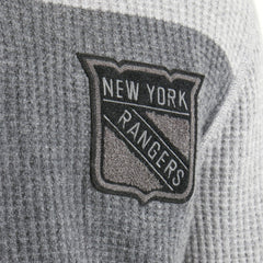 New York Rangers Todd Snyder by Fanatics Cashmere Rugby Sweater - Athletic Heather Gray