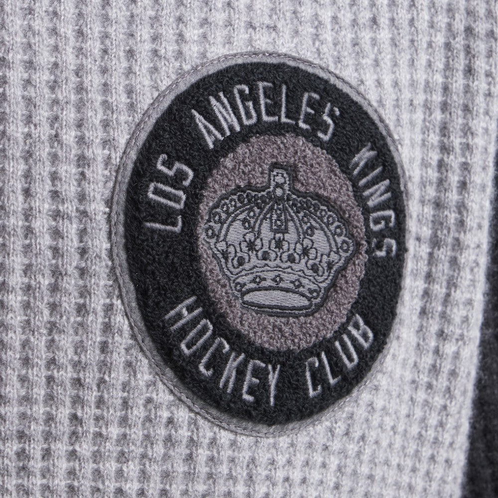 Los Angeles Kings Todd Snyder by Fanatics Cashmere Rugby Sweater - Athletic Heather Gray