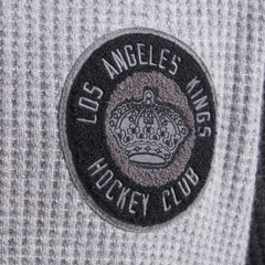 Los Angeles Kings Todd Snyder by Fanatics Cashmere Rugby Sweater - Athletic Heather Gray