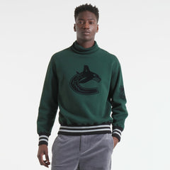 Vancouver Canucks Todd Snyder by Fanatics Relaxed Canadian Fleece Turtleneck - Dark Green
