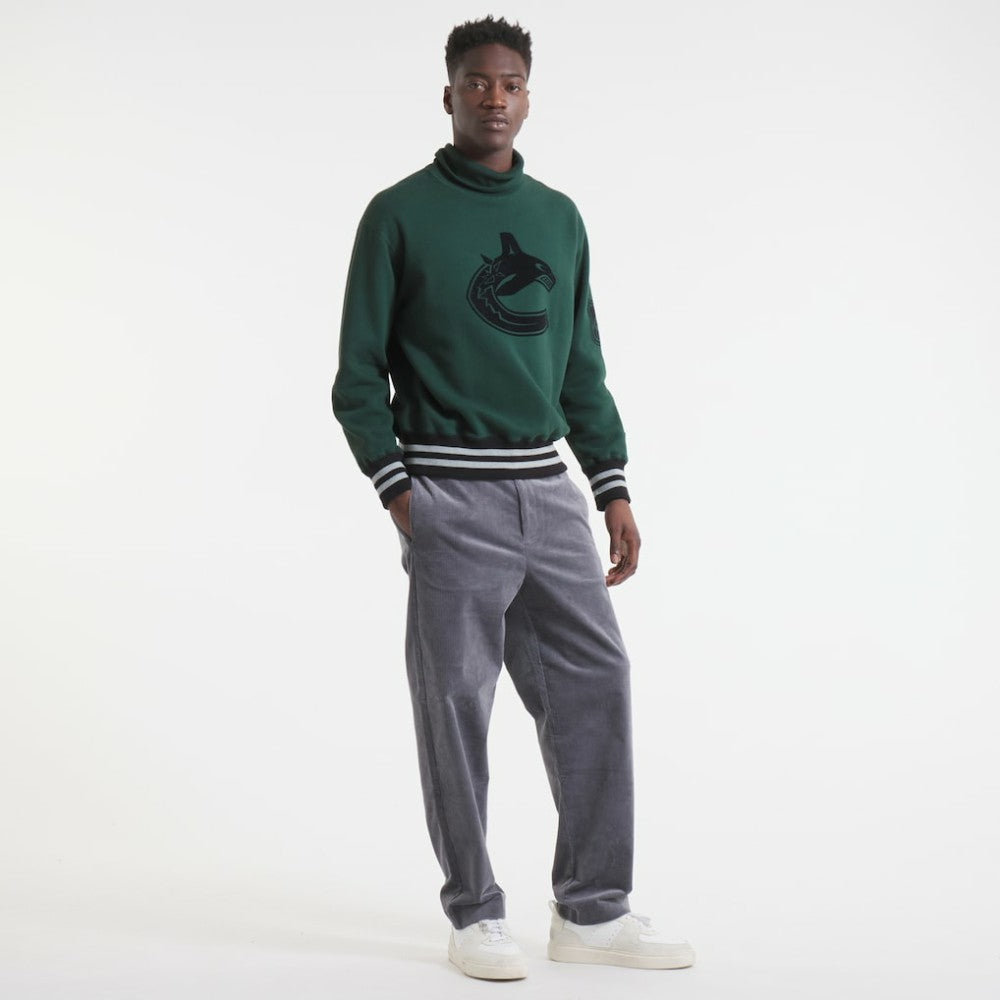 Vancouver Canucks Todd Snyder by Fanatics Relaxed Canadian Fleece Turtleneck - Dark Green