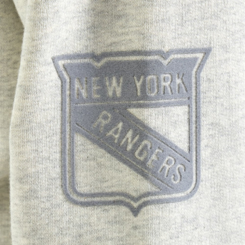 New York Rangers Todd Snyder by Fanatics Relaxed Canadian Fleece Turtleneck - Heather Gray