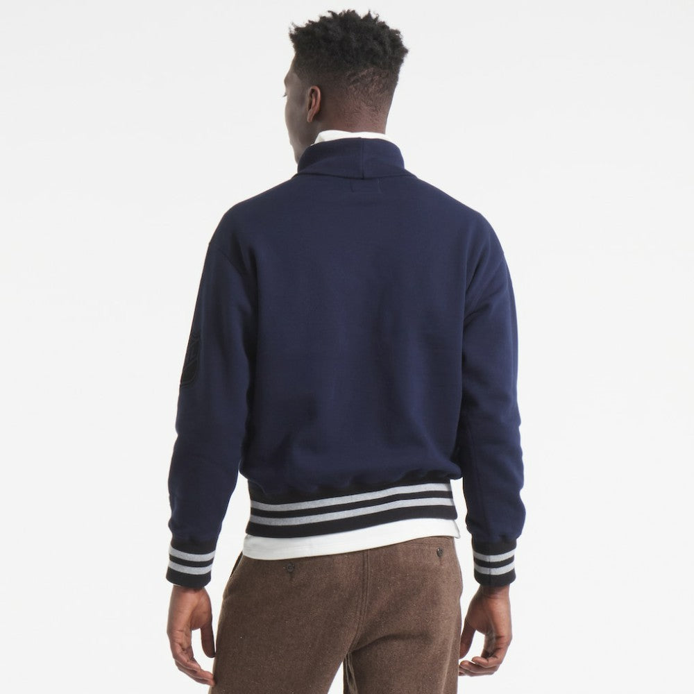 Edmonton Oilers Todd Snyder by Fanatics Relaxed Canadian Fleece Turtleneck - Navy