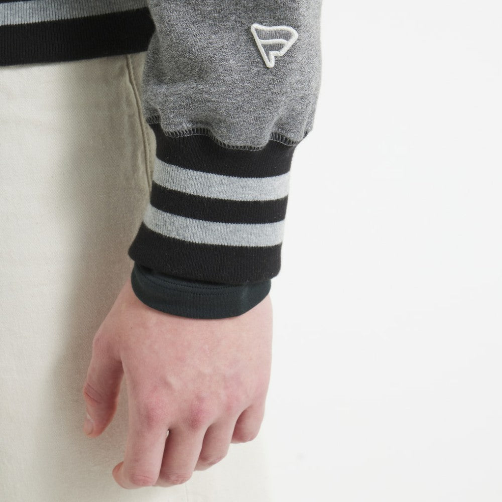 Chicago Blackhawks Todd Snyder by Fanatics Relaxed Canadian Fleece Turtleneck - Dark Heather Gray