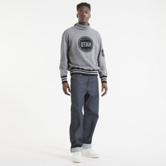 Utah Mammoth Todd Snyder by Fanatics Relaxed Canadian Fleece Turtleneck - Dark Heather Gray