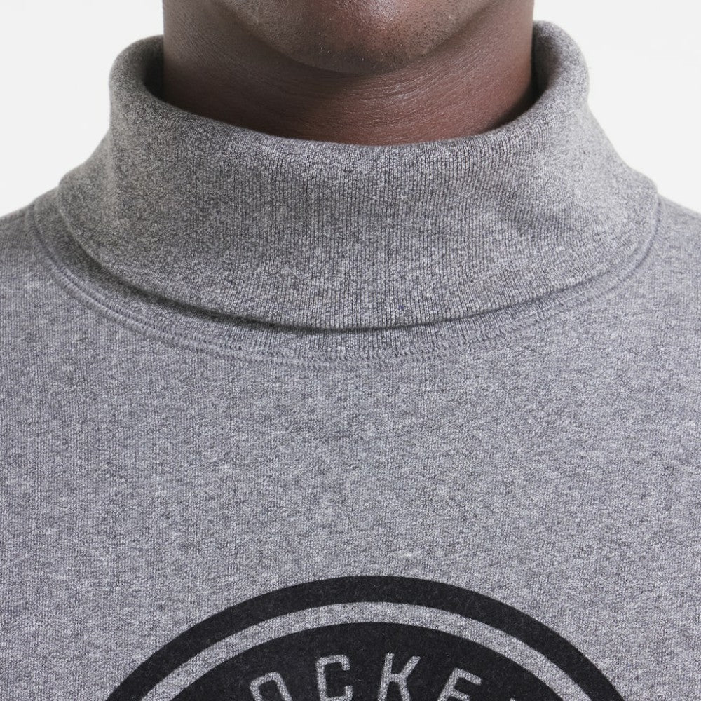 Utah Mammoth Todd Snyder by Fanatics Relaxed Canadian Fleece Turtleneck - Dark Heather Gray
