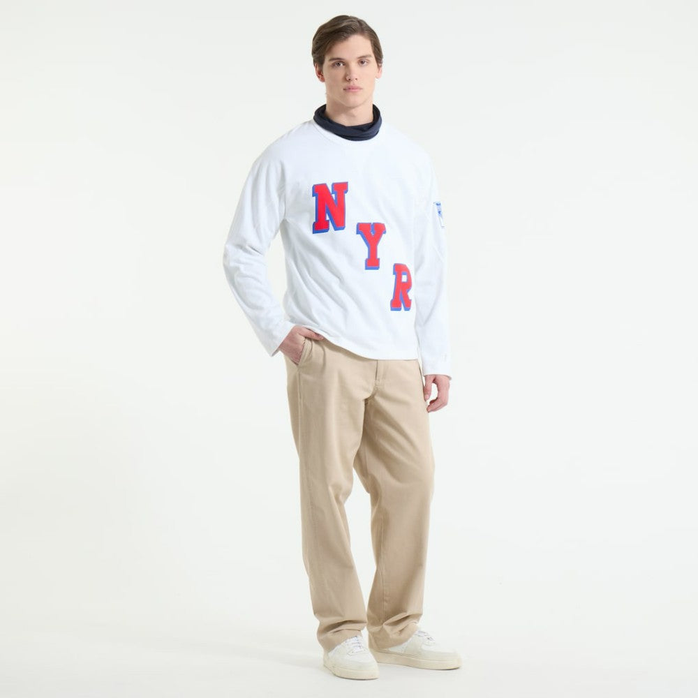 New York Rangers Todd Snyder by Fanatics Heavyweight Football Jersey - White Jerseys