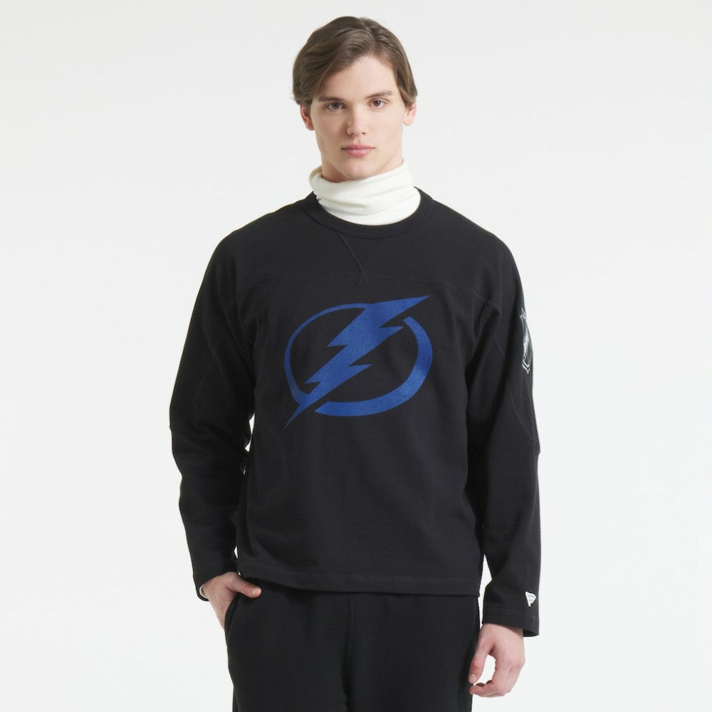 Tampa Bay Lightning Todd Snyder by Fanatics Heavyweight Football Jersey - Black Jerseys