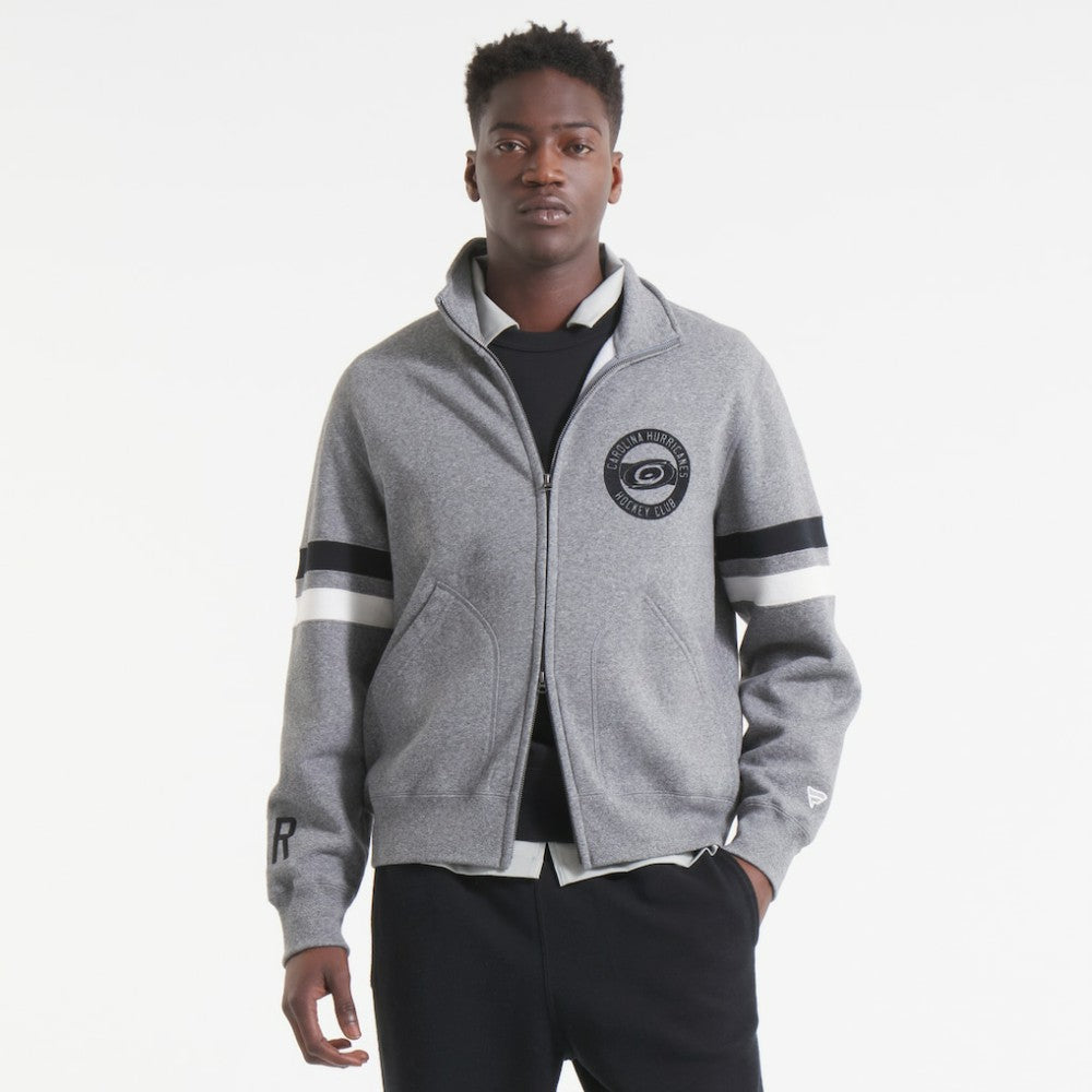 Carolina Hurricanes Todd Snyder by Fanatics Full-Zip Fleece - Dark Heather Gray