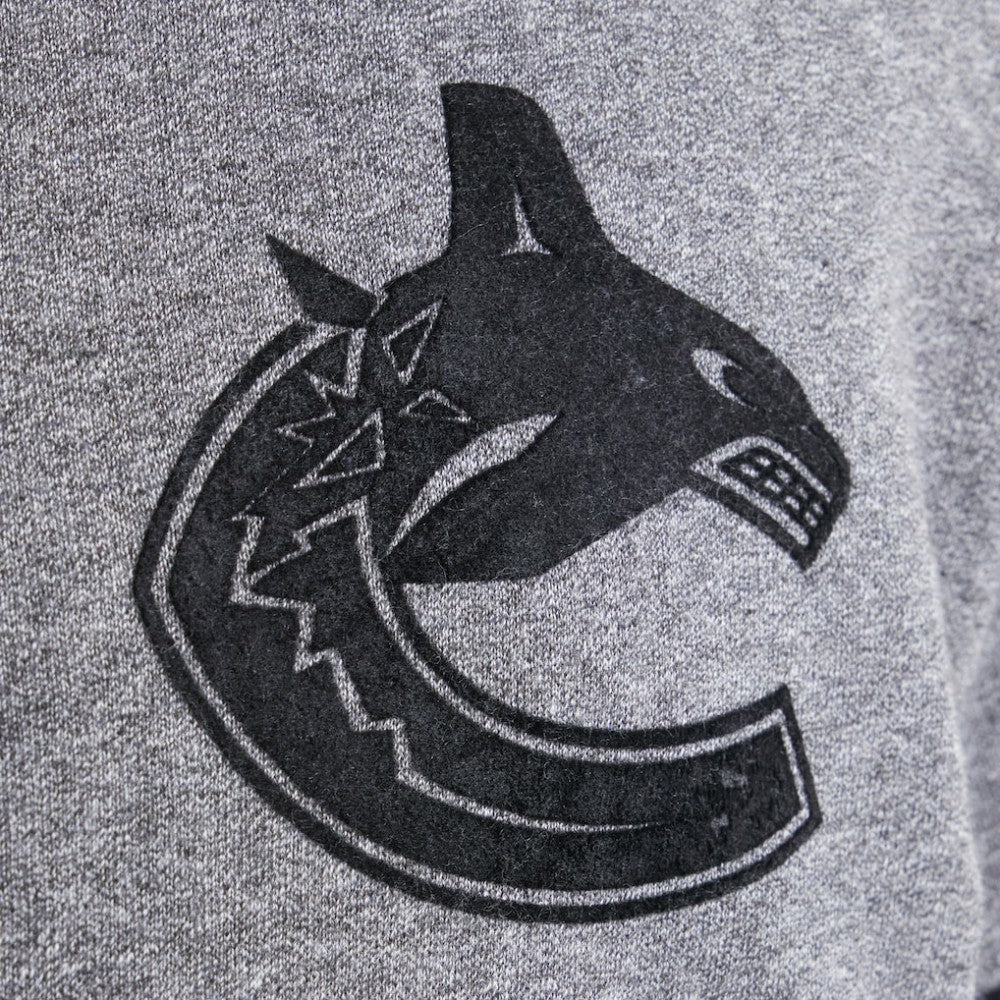 Vancouver Canucks Todd Snyder by Fanatics Full-Zip Fleece - Dark Heather Gray