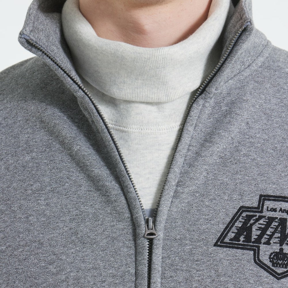 Los Angeles Kings Todd Snyder by Fanatics Full-Zip Fleece - Dark Heather Gray