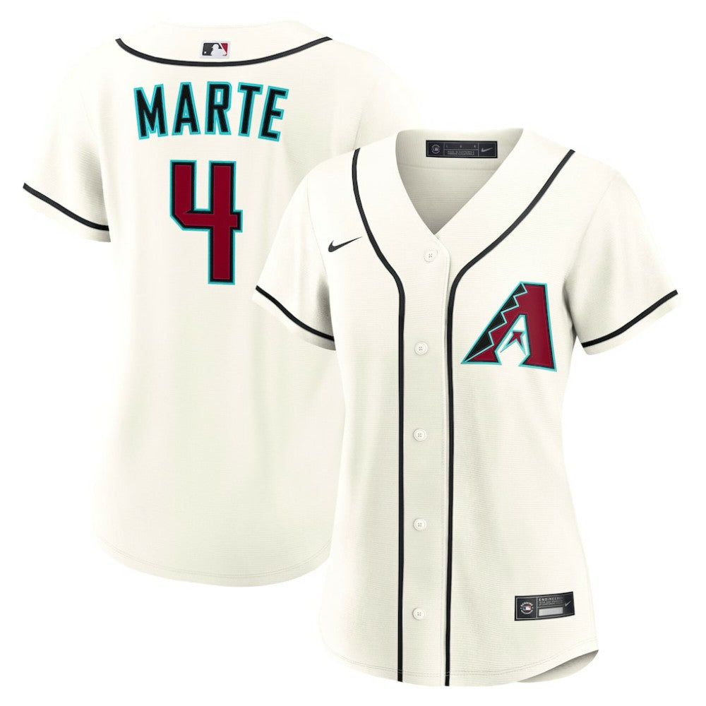Ketel Marte Arizona Diamondbacks Women's Home Replica Jersey Cream