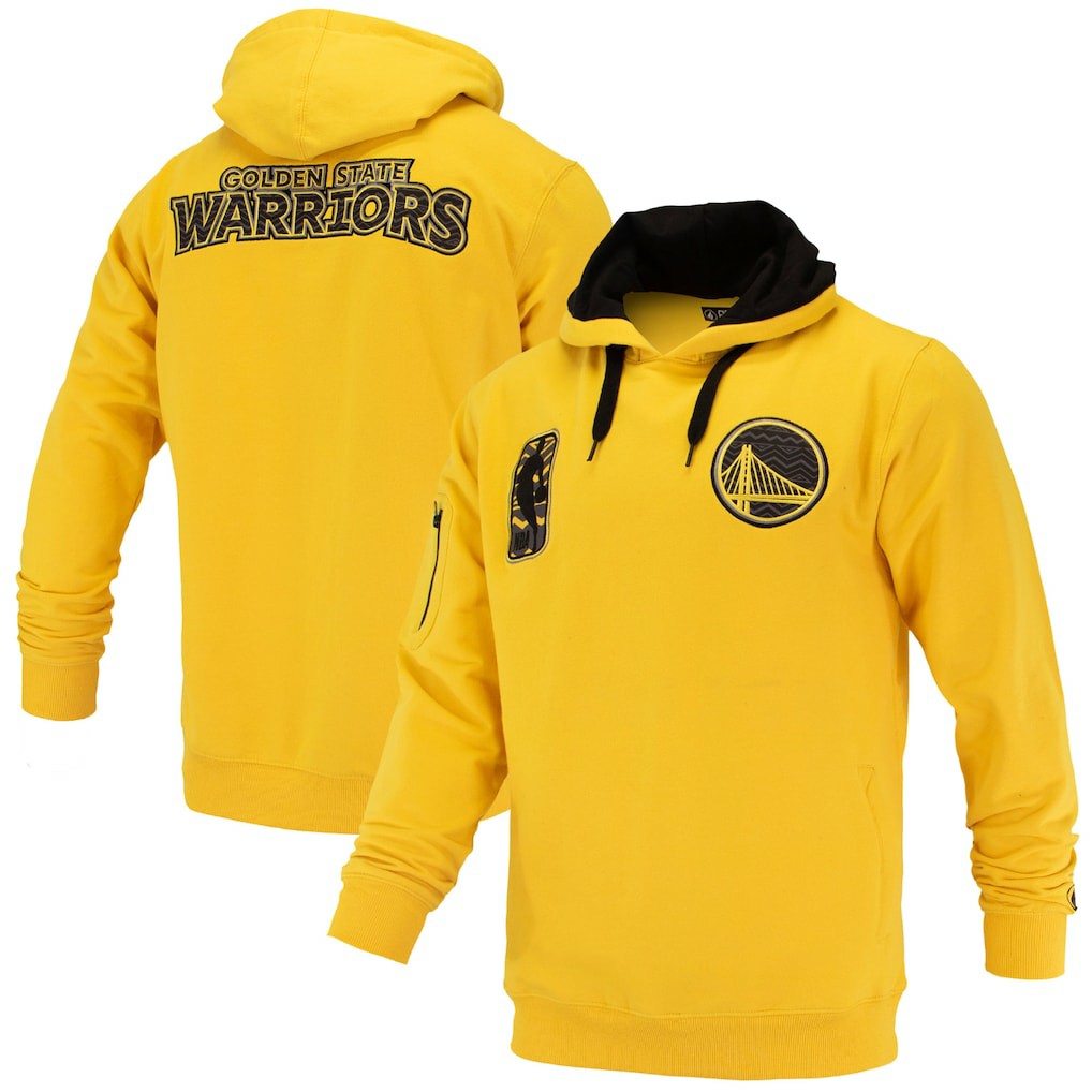 Golden State Warriors FISLL Unisex Logoman Shadow Collection Pullover Hoodie sale - Gold for sale