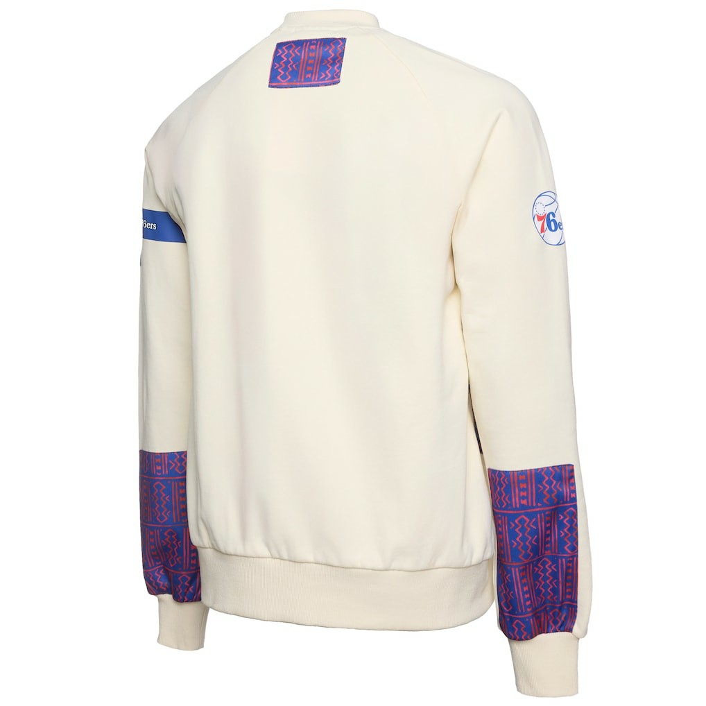 Philadelphia 76ers NBA x Two Hype Culture & Hoops Collection Premium Pullover Sweatshirt - Cream cheap