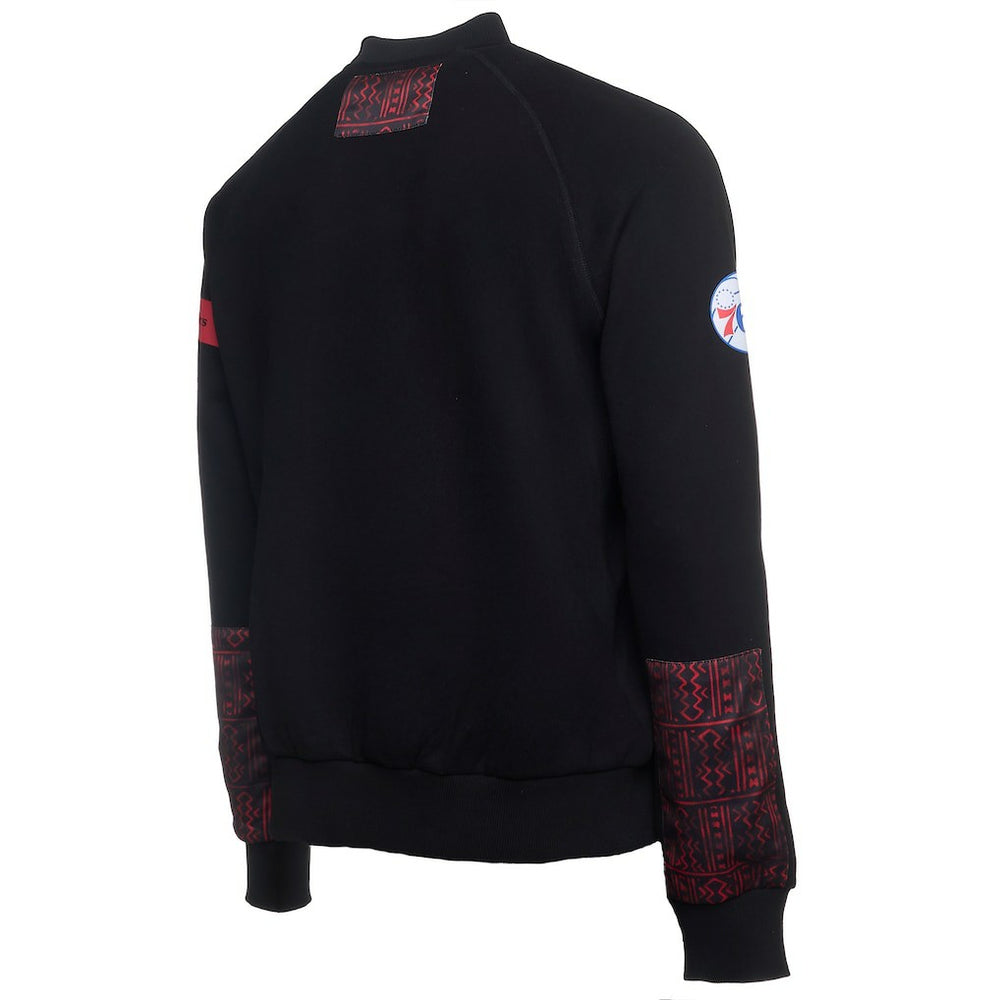 Philadelphia 76ers NBA x Two Hype Culture & Hoops Collection Premium Pullover Sweatshirt - Black discount