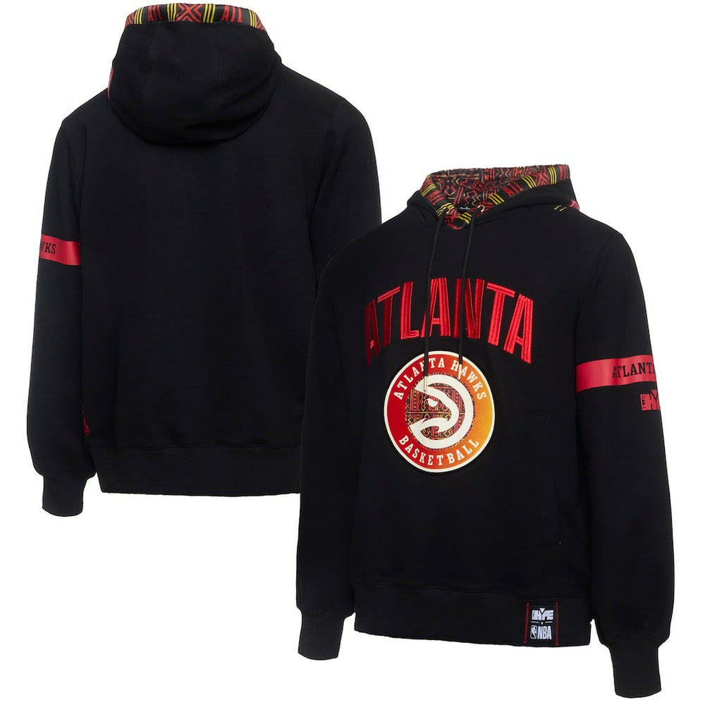 Atlanta Hawks NBA x Two Hype Culture & Hoops Collection Premium Pullover Hoodie - Black shop