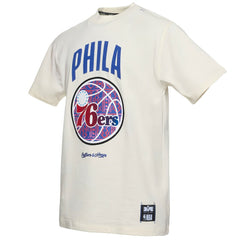 Philadelphia 76ers NBA x Two Hype Culture & Hoops Collection Premium T-Shirt - Cream online