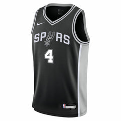 De'Aaron Fox San Antonio Spurs Youth Swingman Jersey - Icon Edition - Black sale