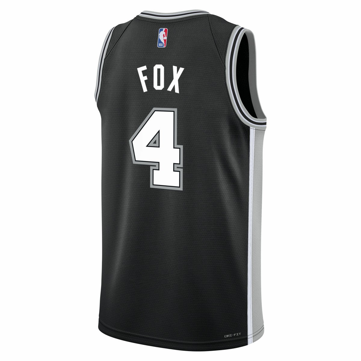 De'Aaron Fox San Antonio Spurs Youth Swingman Jersey - Icon Edition - Black sale