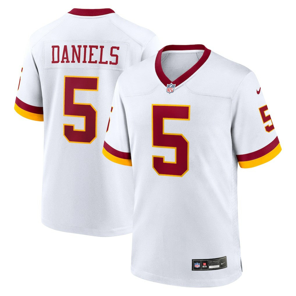 Jayden Daniels Washington Commanders Game Super Bowl Era Jersey - White on sale