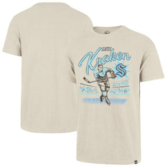 Seattle Kraken '47 Hockey Player Golden Age Scrum T-Shirt - Natural T-shirts