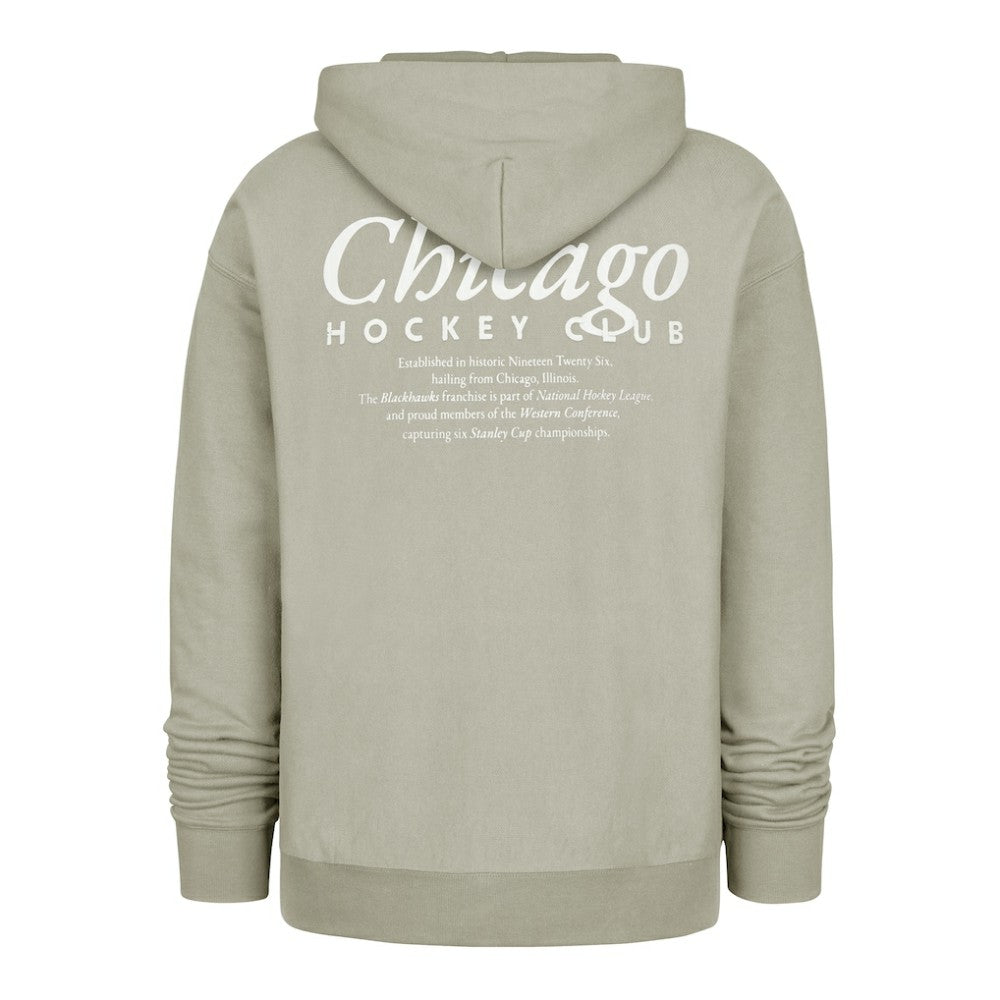 Chicago Blackhawks '47  Foundation Pullover Hoodie - Gray Hoodies