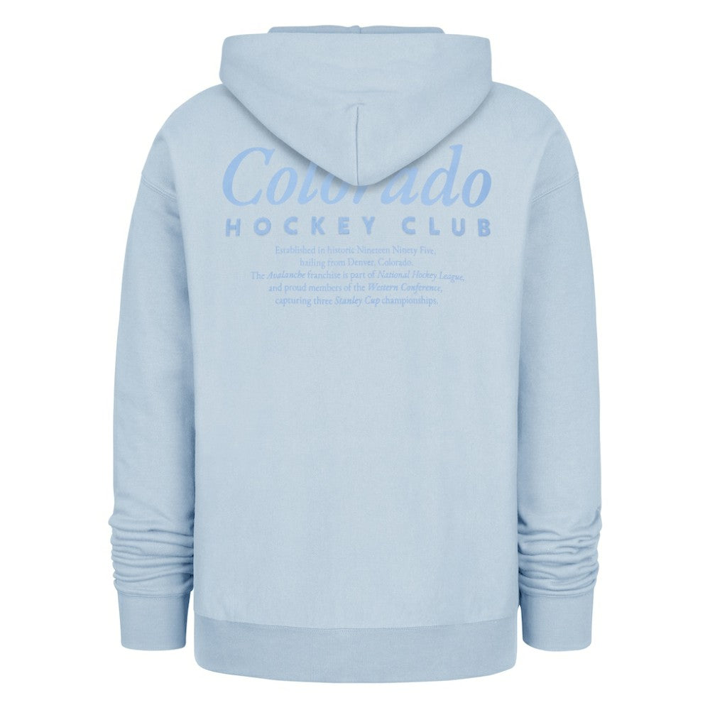Colorado Avalanche '47  Foundation Pullover Hoodie - Light Blue Hoodies