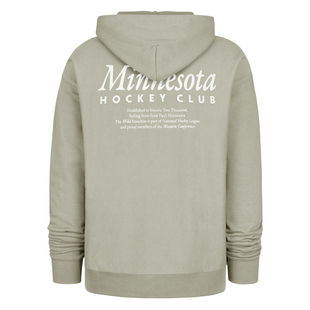 Minnesota Wild '47  Foundation Pullover Hoodie - Gray Hoodies