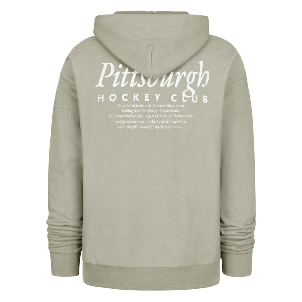 Pittsburgh Penguins '47  Foundation Pullover Hoodie - Gray Hoodies