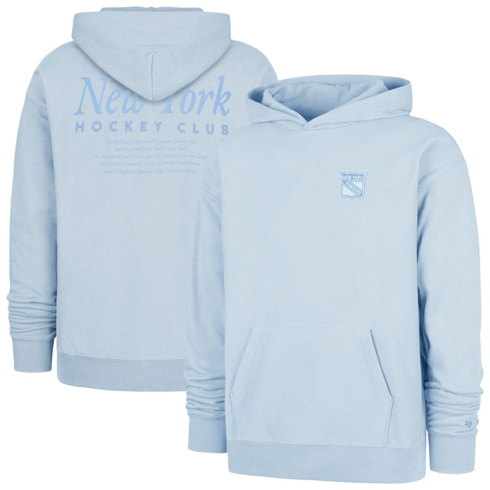 New York Rangers '47  Foundation Pullover Hoodie - Light Blue Hoodies