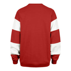 New Jersey Devils '47 Women's Eephus Barred Pullover Sweatshirt - Red Sweatshirts