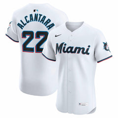 Sandy Alcantara Miami Marlins Home Elite Jersey White