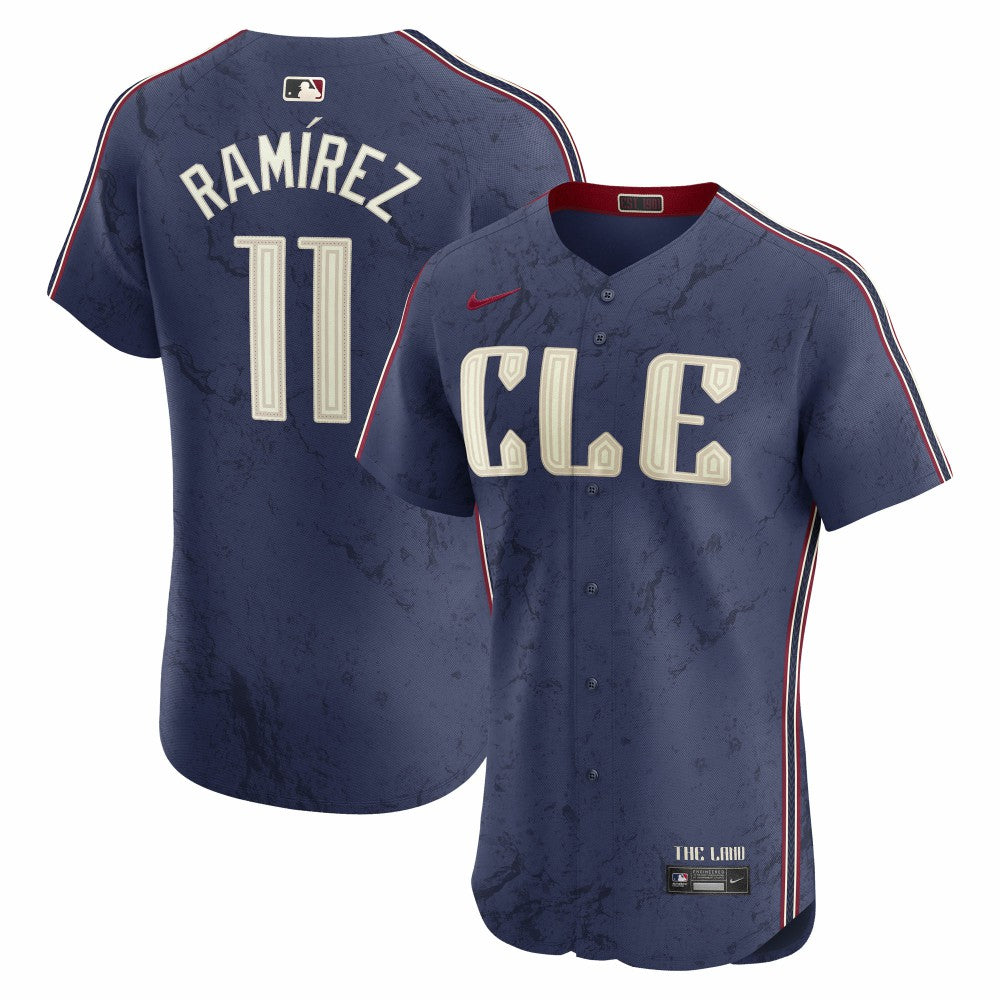 José Ramírez Cleveland Guardians City Connect Elite Jersey Navy