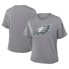 Philadelphia Eagles Women's Tribute Tri-Blend Boxy T-Shirt - Heather Gray online