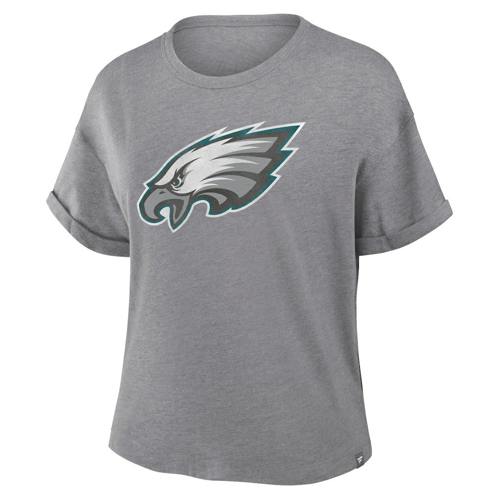 Philadelphia Eagles Women's Tribute Tri-Blend Boxy T-Shirt - Heather Gray online