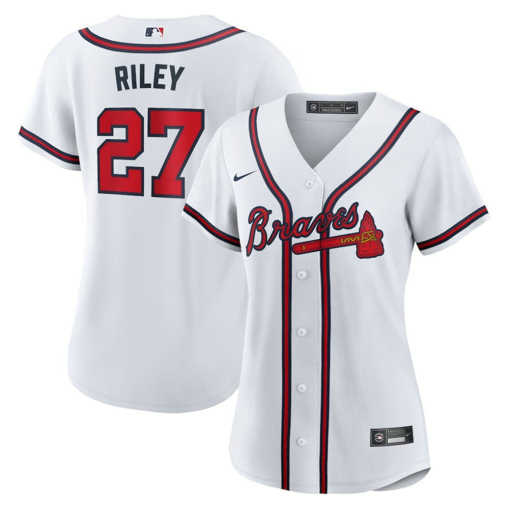 Austin Riley Atlanta Braves Women's Home Replica Jersey White