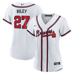 Austin Riley Atlanta Braves Women's Home Replica Jersey White